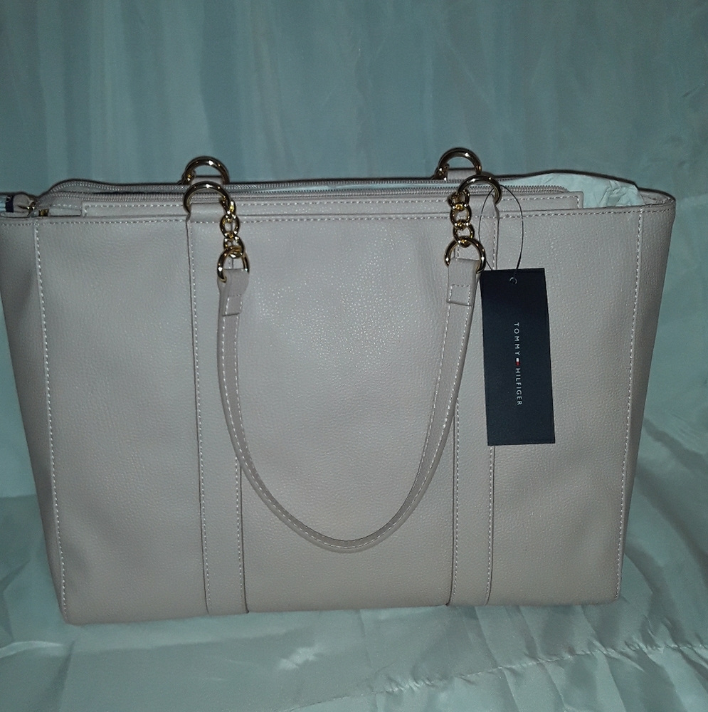 Tommy hilfiger pink tote handbag